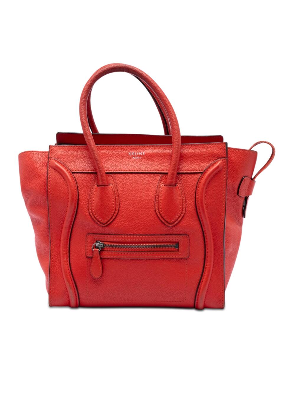 Celine Luggage Bag Grainy Leather Micro #298279C79B